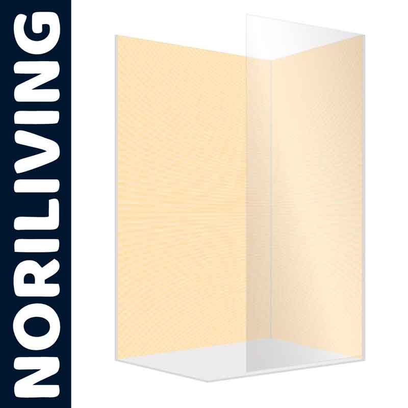 Transparentes Duschpaneel von NORILIVING aus Acrylglas